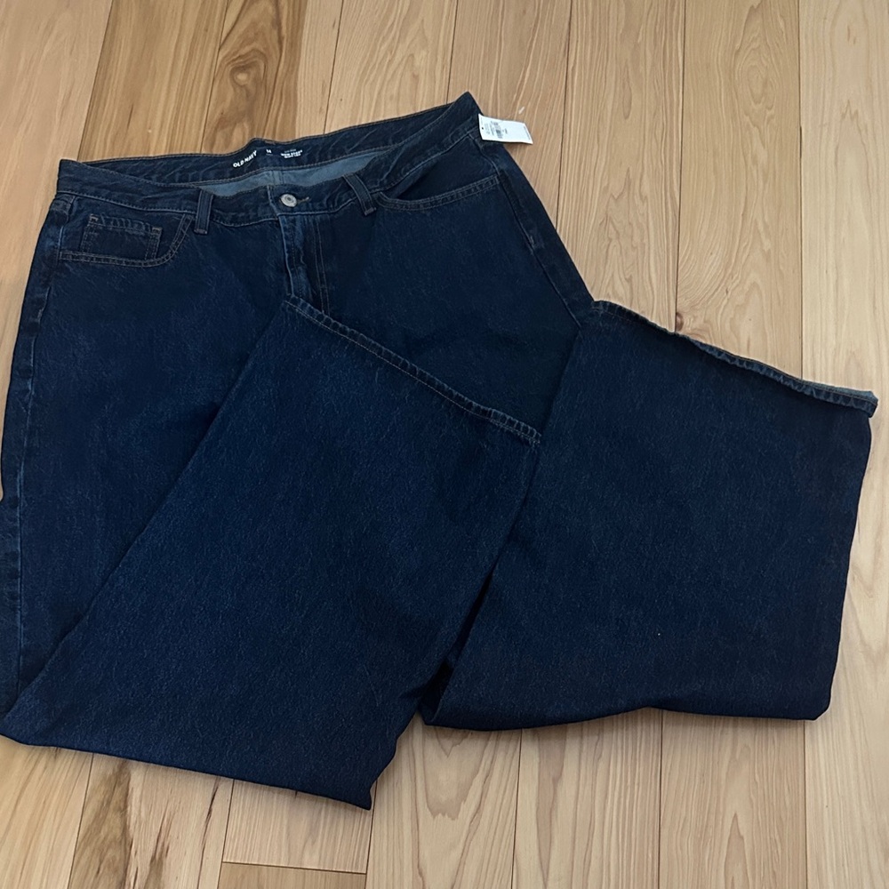 NWT- Old Navy- Mid rise WOW BAGGY WIDE LEG Sz 14Tall